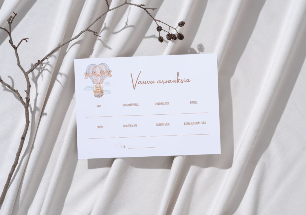 Tulostettavat pelit ja aktiviteetit Baby showereille, baby shower ohjelmaa