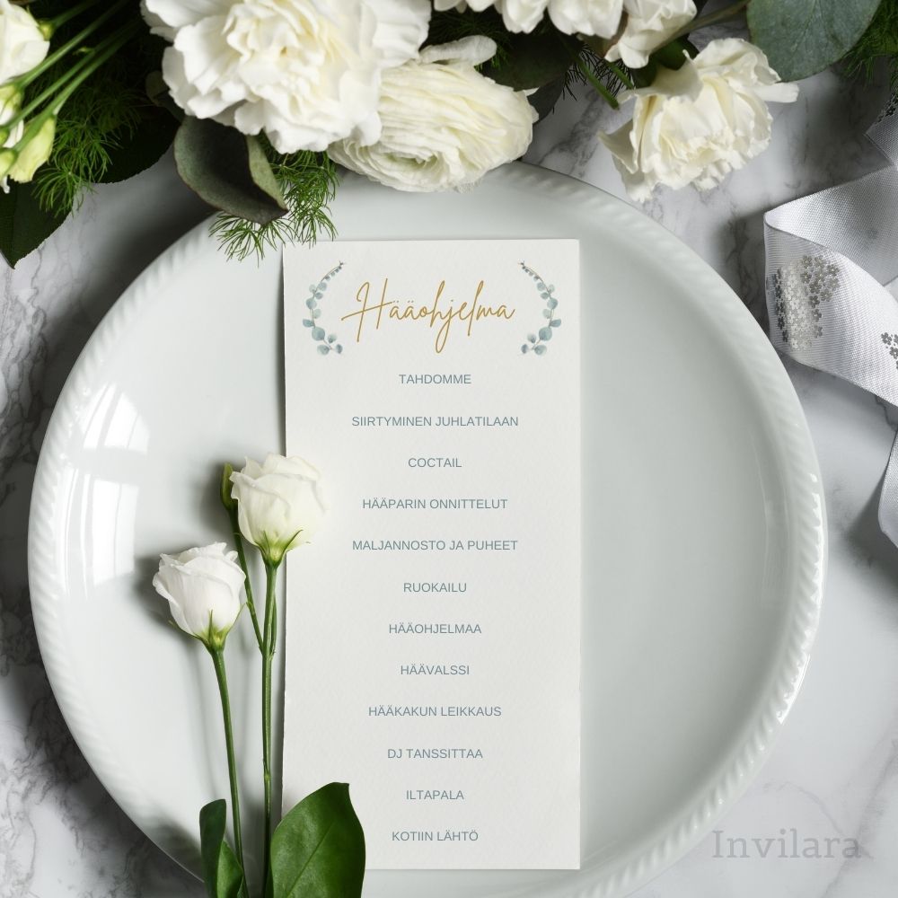 Muokattavat ja tulostettavat häiden paperituotteet nopeasti, helposti ja edullisesti