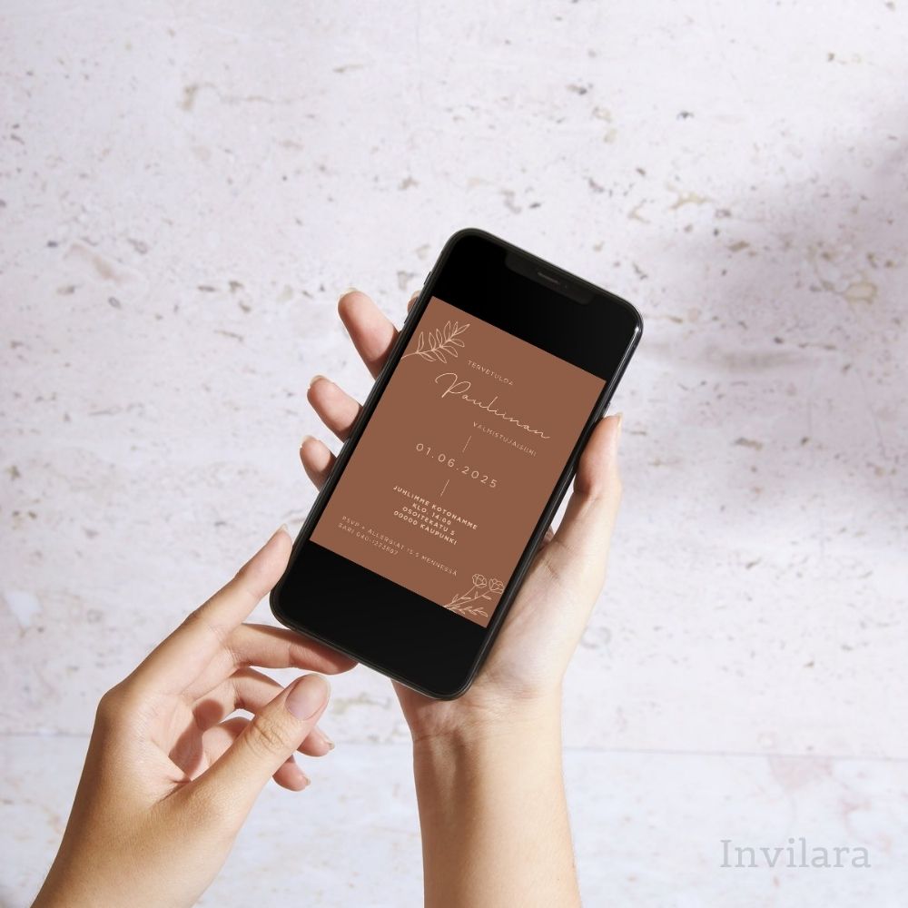 muokattava ja tulostettava tai digitaalinen valmistujaiskutsu