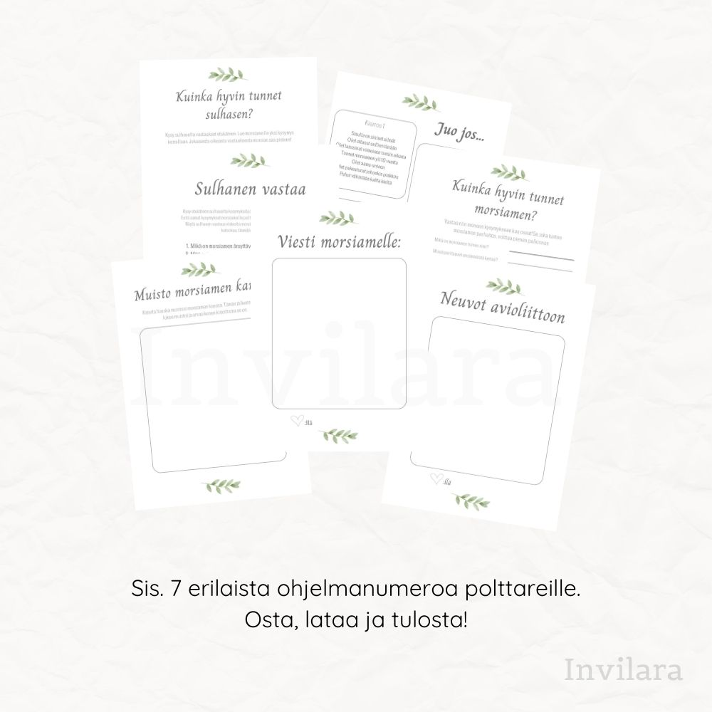 Valmiit vihreät tulostettavat polttariaktiviteetit - Image 2