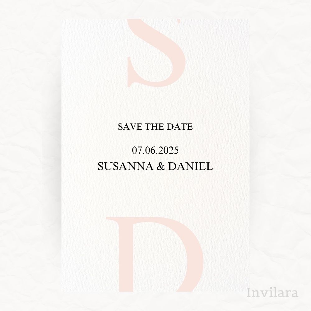 Muokattava ja tulostettava tai digitaalinen save the date kutsu ennen häitä
