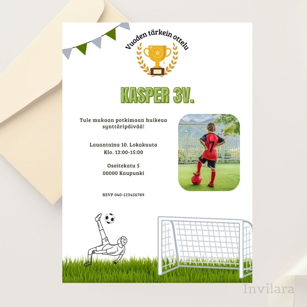 Lasten muokattavat ja tulostettavat tai digitaaliset syntymäpäiväkutsut