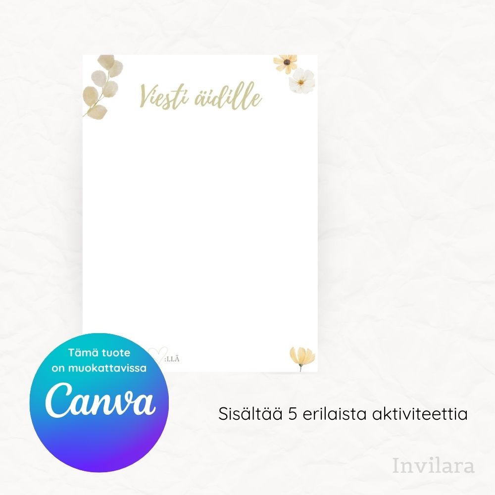 Baby shower vauvakutsut tulostettava ja muokattava paketti, tekemistä baby showereille vauvakutsuille