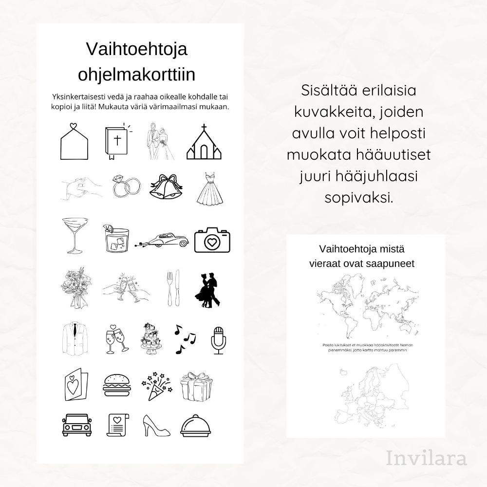 Hääuutiset hääsanomat, häiden suosittu yksityiskohta, tulostettava ja muokattava häiden paperitarvikkeet