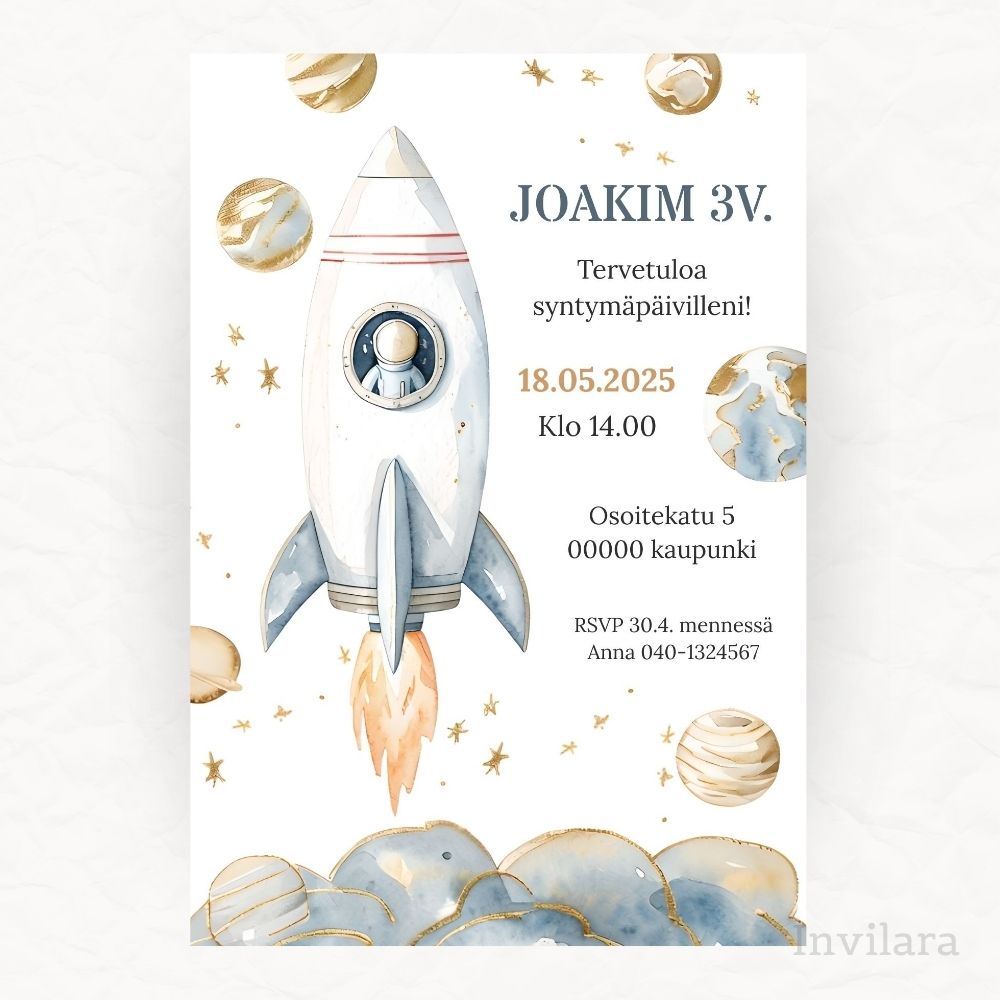 Lasten muokattavat ja tulostettavat tai digitaaliset syntymäpäiväkutsut