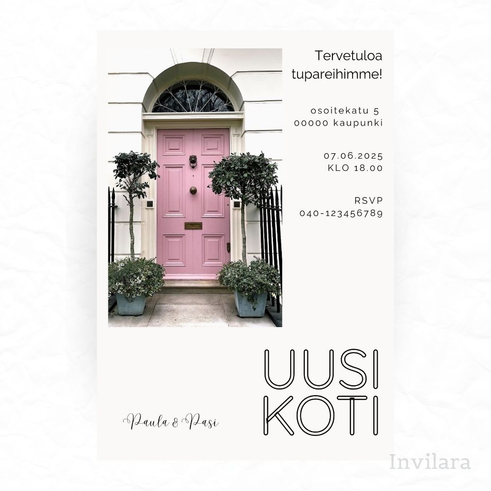 Tupaantulijaiskutsu, tuparikutsu, tupaantulijaiset