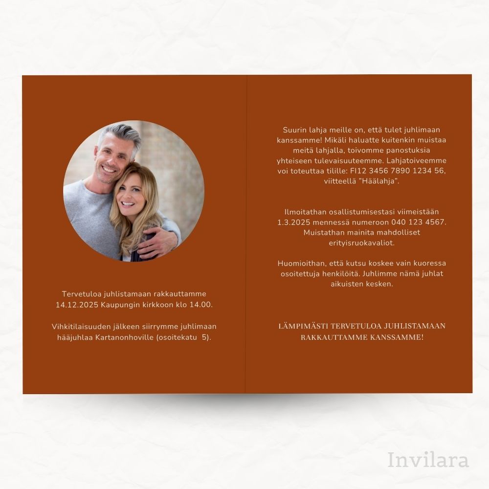 Muokattava ja tulostettava hääkutsu