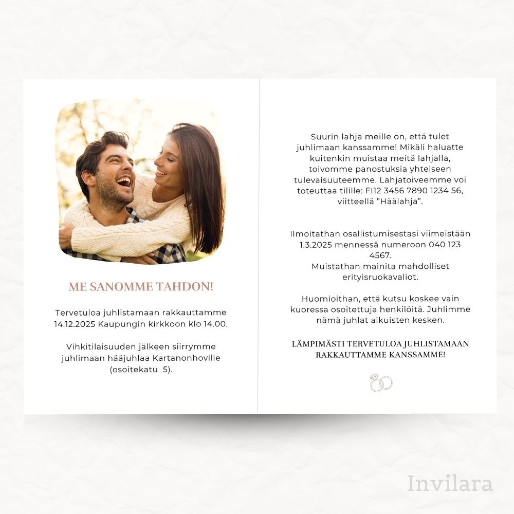 Muokattava ja tulostettava hääkutsu