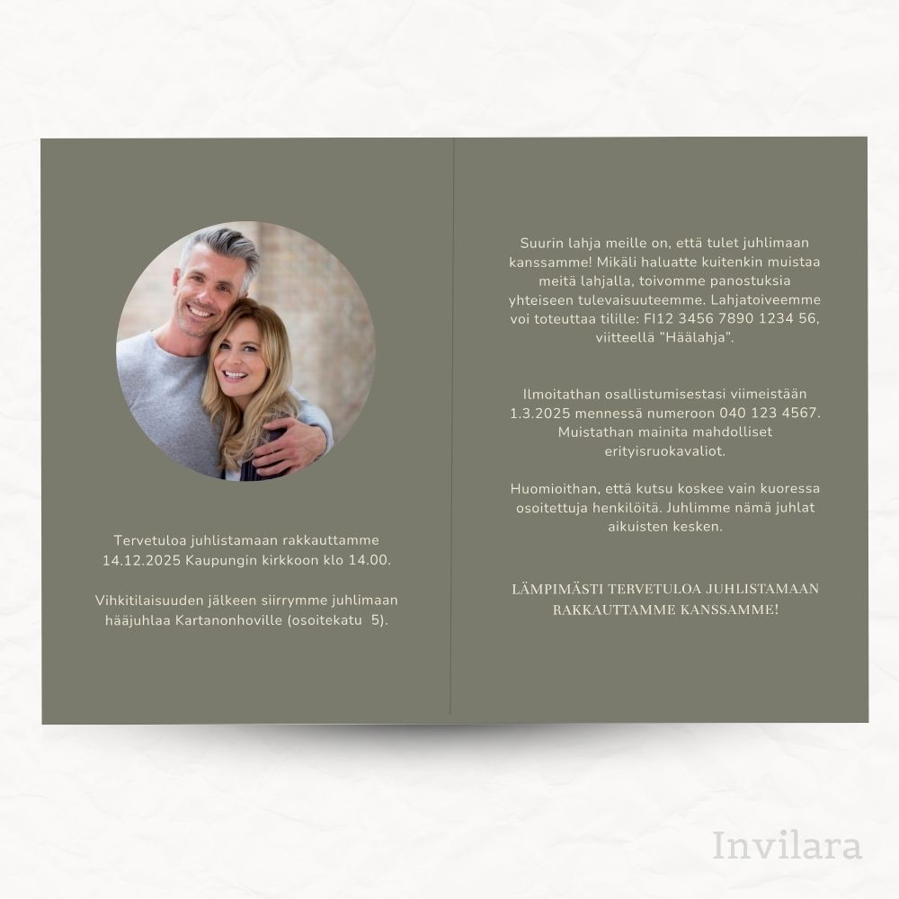 Muokattava ja tulostettava hääkutsu