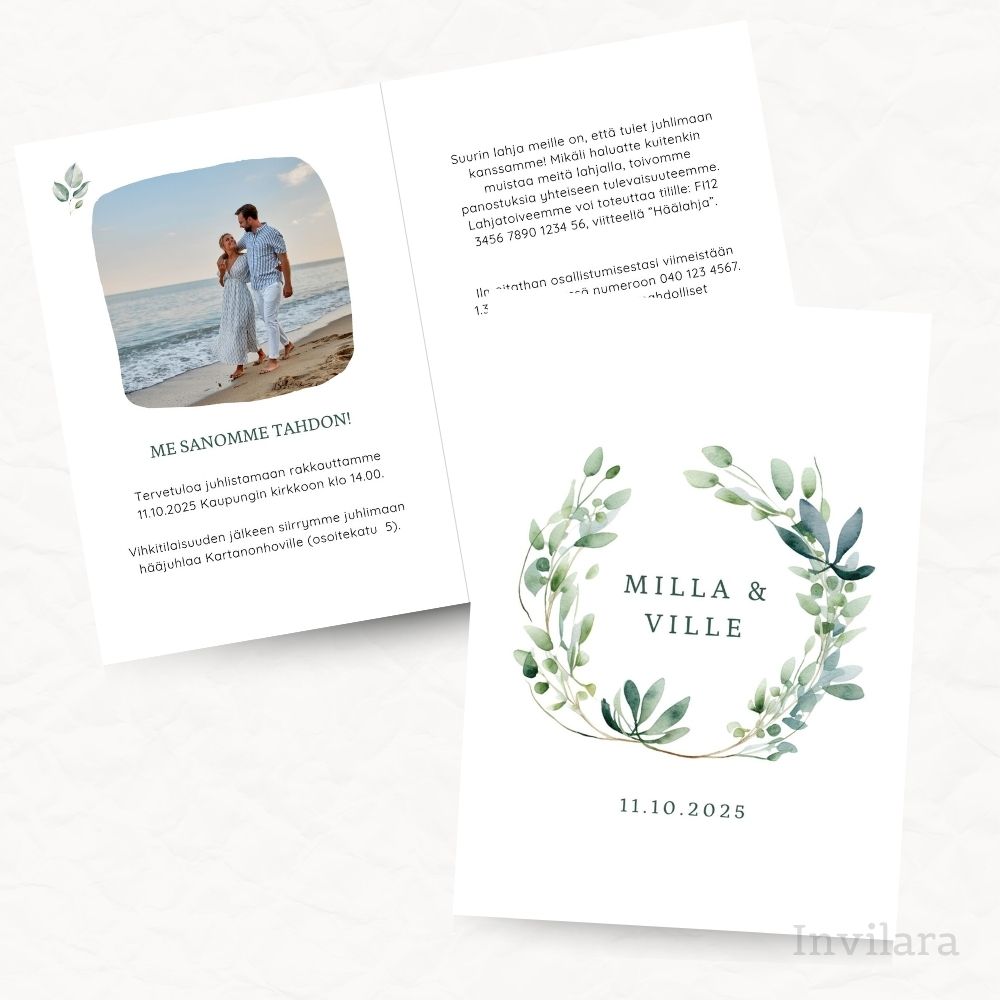 Muokattava ja tulostettava hääkutsu