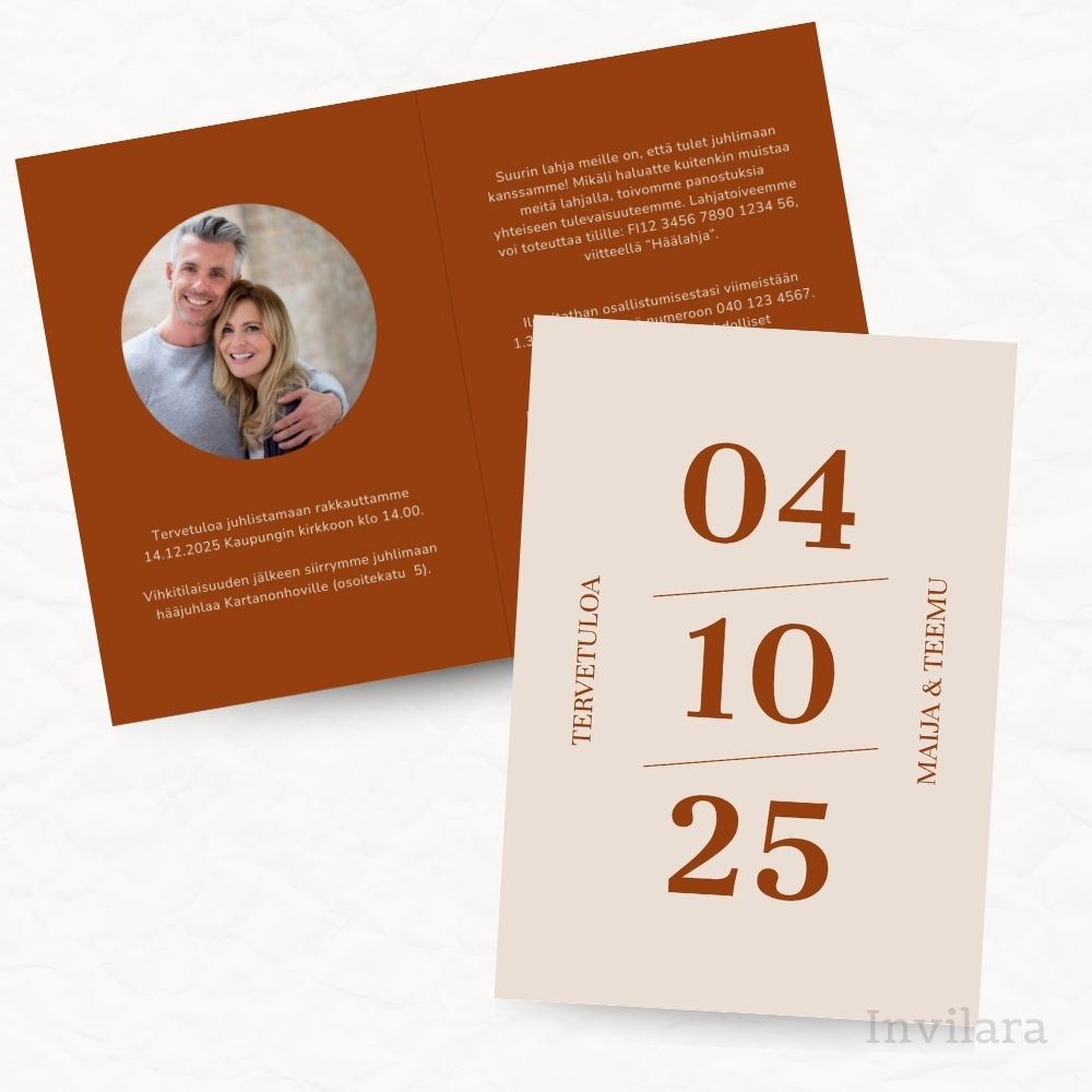 Muokattava ja tulostettava hääkutsu