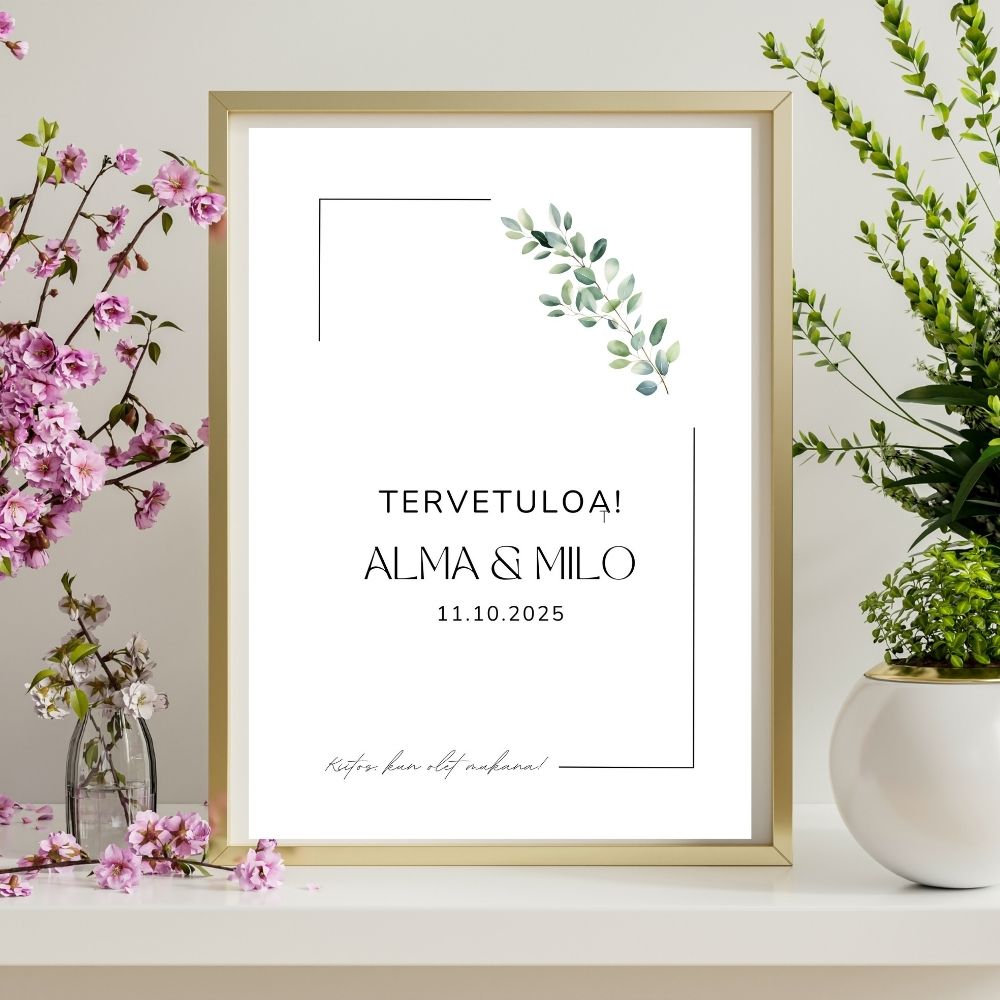 Häiden tulostettavat paperituotteet eukalyptus