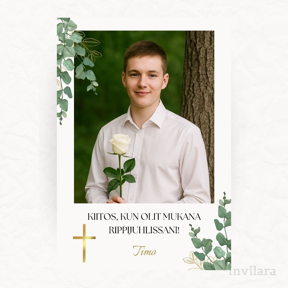 Rippijuhlien kiitoskortit