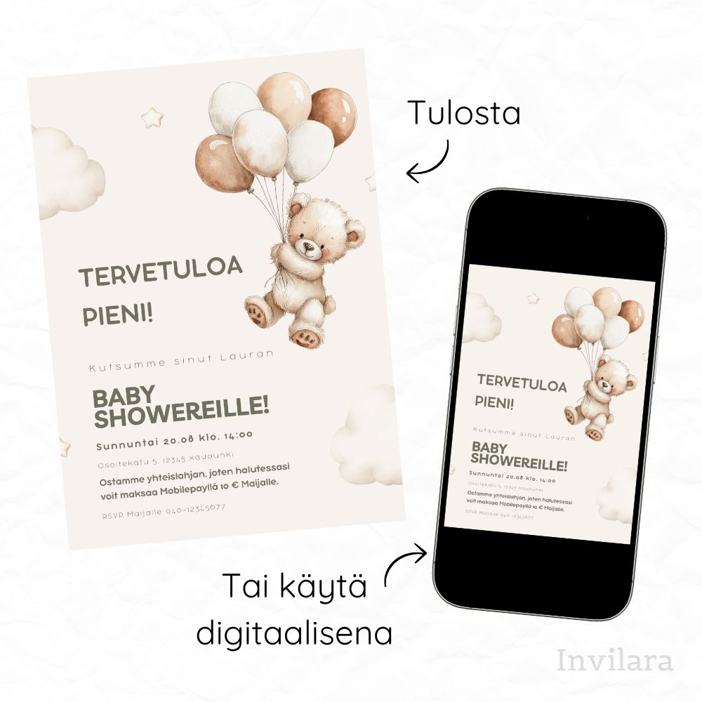 Baby shower kutsu, vauvakutsut