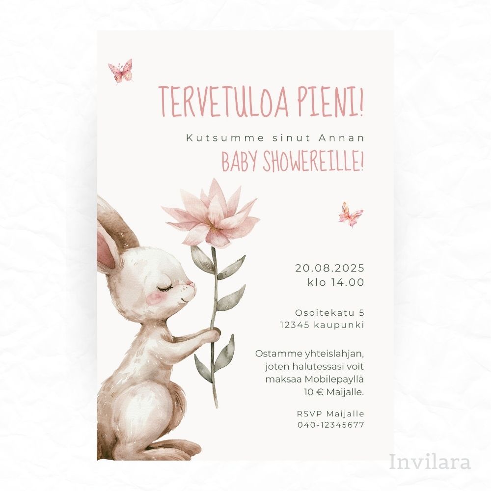 Baby shower kutsu, vauvakutsut